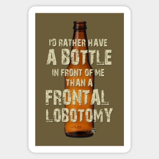 frontal lobotomy Sticker